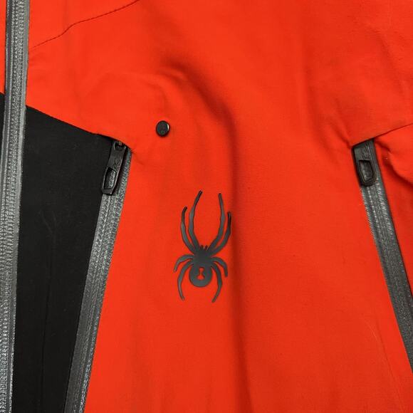 Spyder Jacket Mens XL Red Black GORE-TEX Primaloft Ski Snow Hooded Waterproof - Picture 4 of 13